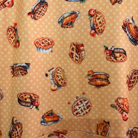 Retro Apple Pie Print Fit & Flare Dress, NWOT - Picture 6 of 10